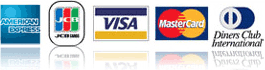 American Express,JCB,VISA,Master Card,Diners Club